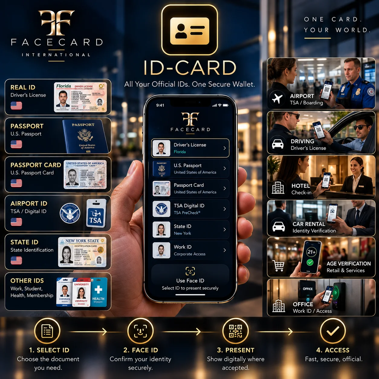 FaceCard ID card concept